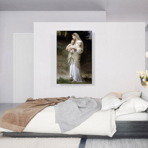 L Innocence Virgin Mary Baby Jesus Lamb