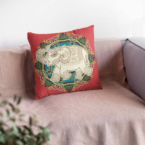 Feng Shui Elephant Symbol Throw Pillow | Homeezone