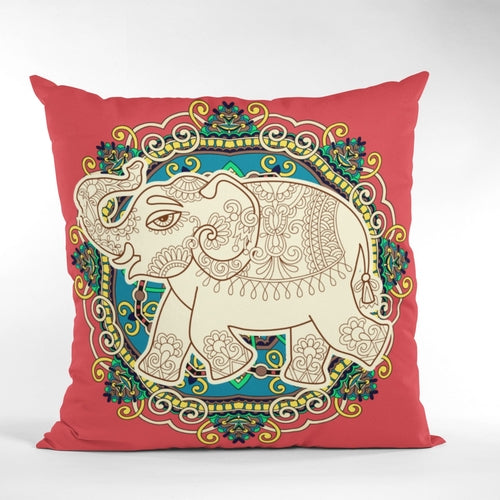 Feng Shui Elephant Symbol Throw Pillow | Homeezone