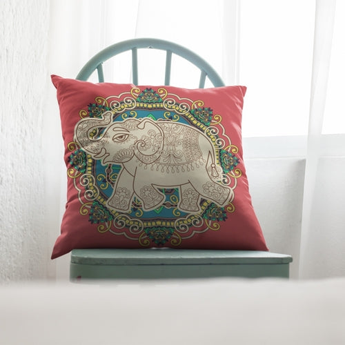 Feng Shui Elephant Symbol Throw Pillow | Homeezone