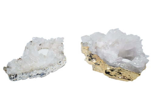 Quartz Cluster Candle Holder