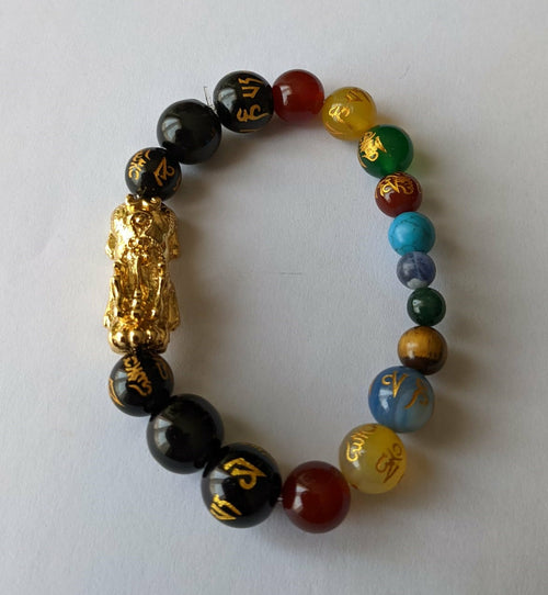 Chakra Lucky & Power Gemstone Pixiu Bracelet