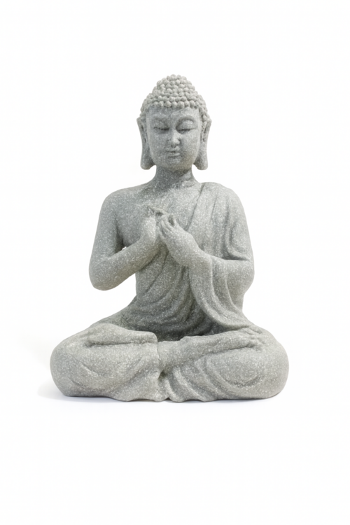 Granite Buddha in Prayer Mudra