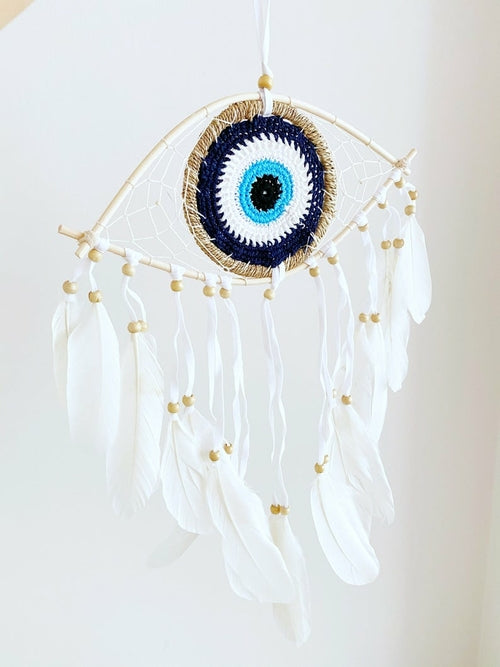Handmade Evil Eye Dream Catcher, Evil Eye Protection Dreamcatcher,