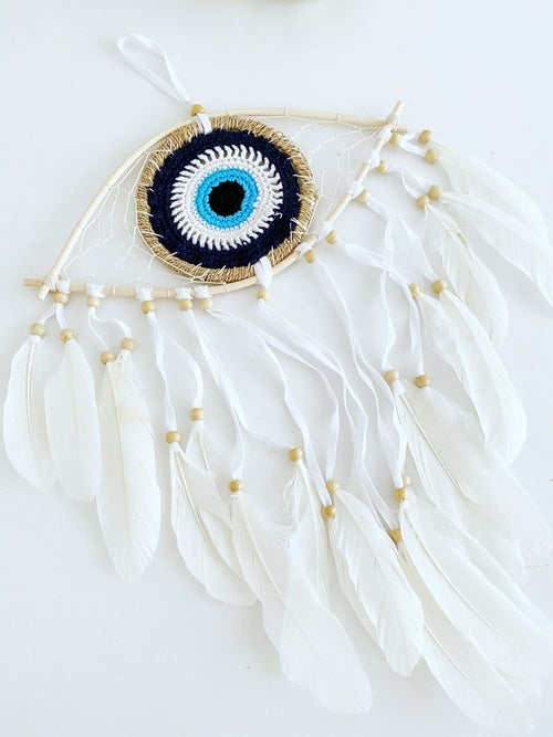 Handmade Evil Eye Dream Catcher, Evil Eye Protection Dreamcatcher,