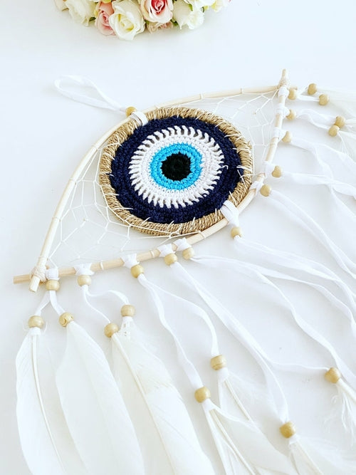 Handmade Evil Eye Dream Catcher, Evil Eye Protection Dreamcatcher,