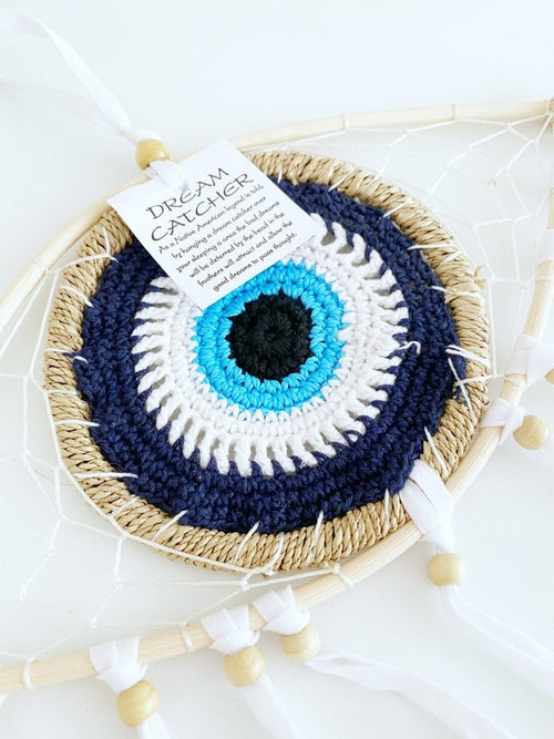 Handmade Evil Eye Dream Catcher, Evil Eye Protection Dreamcatcher,