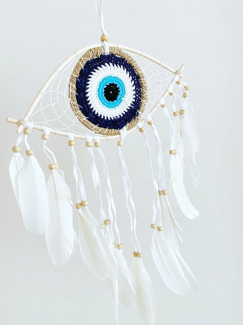 Handmade Evil Eye Dream Catcher, Evil Eye Protection Dreamcatcher,