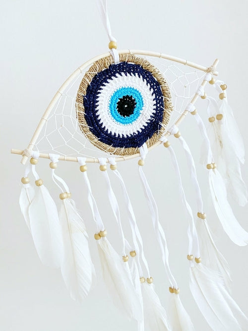 Handmade Evil Eye Dream Catcher, Evil Eye Protection Dreamcatcher,