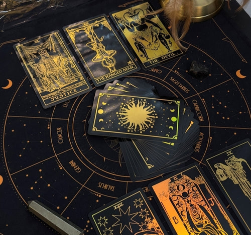 The Smith-Waite Tarotc Cards Gold Rainbow Foil