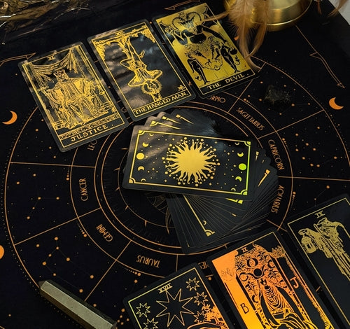 The Smith-Waite Tarotc Cards Gold Rainbow Foil